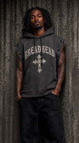 BREADHEAD Vintage Wash Fade Sleeveless Hoodie