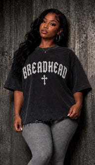 BREADHEAD TORN RAW HEM T-Shirt