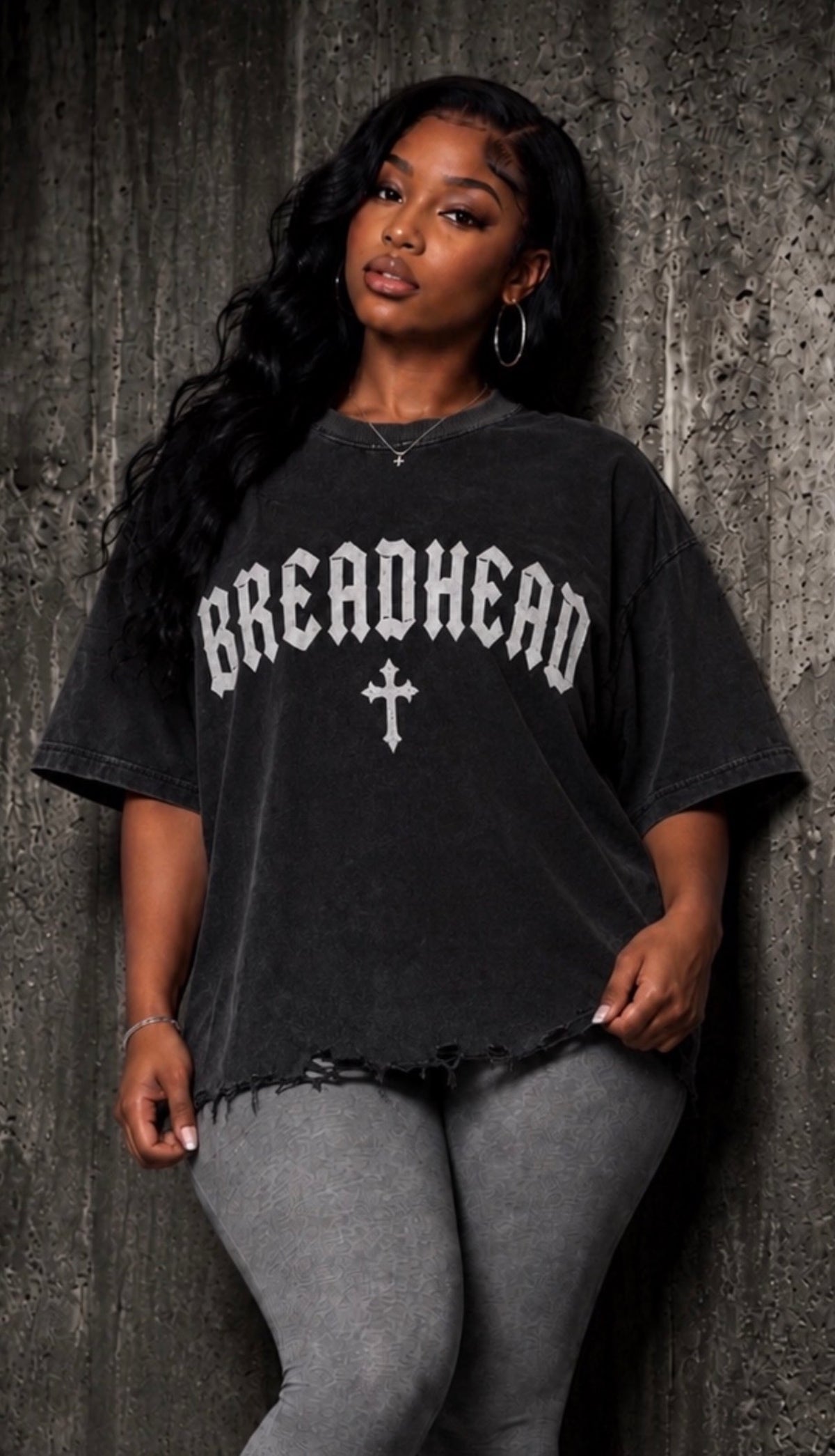 BREADHEAD TORN RAW HEM T-Shirt