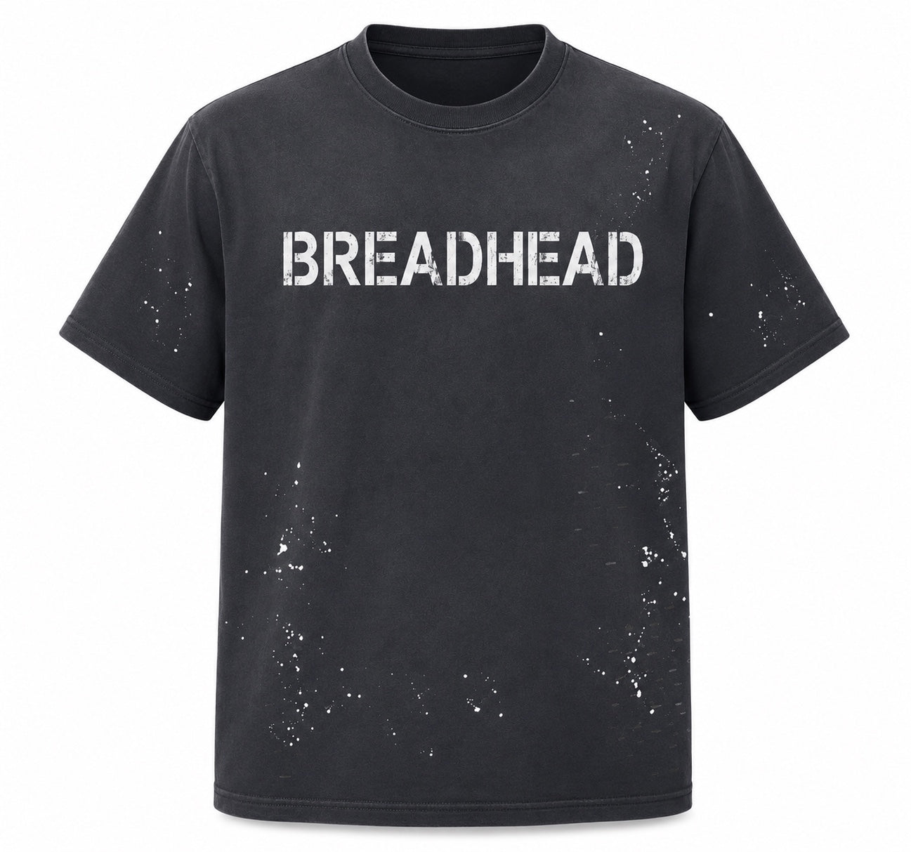 BREADHEAD Frayed Sunfade Paint Splatter T-Shirt